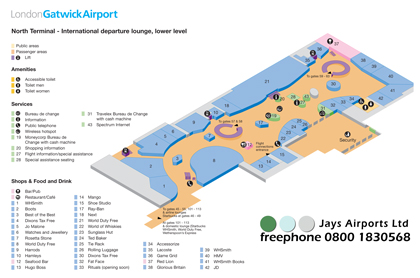 Download Gatwick North Terminal Maps (Aug 2012) 1.08Mb